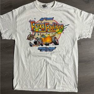 Clean white graphic tee